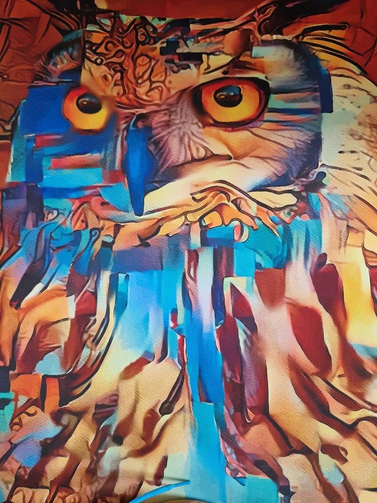 Roche Léa - "Bako 747" - Origineel Schilderij 70x55cm, Verzenden