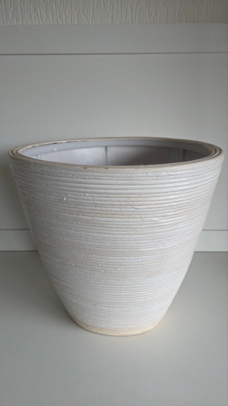 IKEA Pekannöt grote ovale bloempot H:34cm B:34/37cm, Kunststof, Gebruikt, Minder dan 40 cm, Ophalen