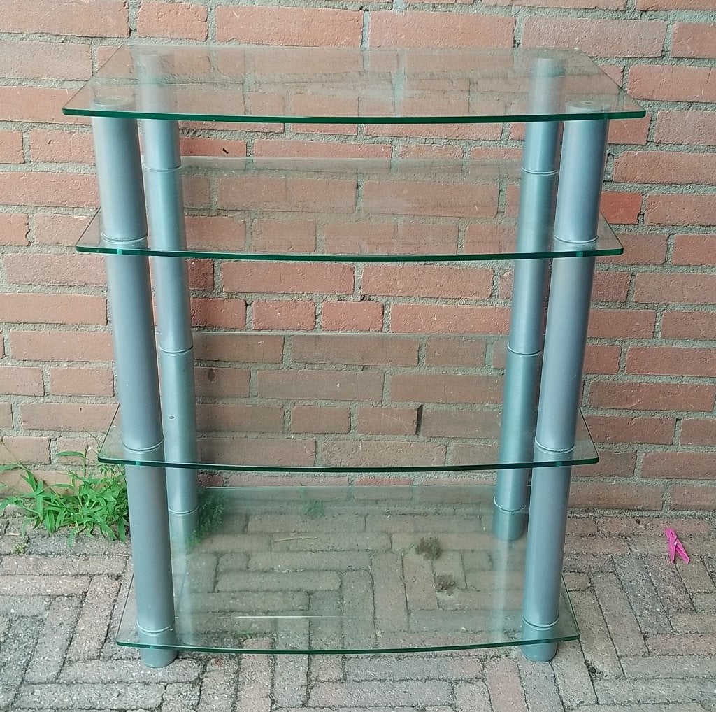 tv meubel 64x40x80cm, Ophalen, Gebruikt, 50 tot 100 cm, Glas