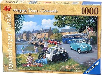 Ravensburger Happy Days Cotswolds 1000 stukjes puzzel, Ophalen of Verzenden, Zo goed als nieuw