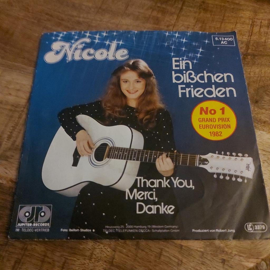 Nicole (Eurovisie Songfestival) / ein bisschen frieden, Cd's en Dvd's, Vinyl Singles, Ophalen of Verzenden, Zo goed als nieuw