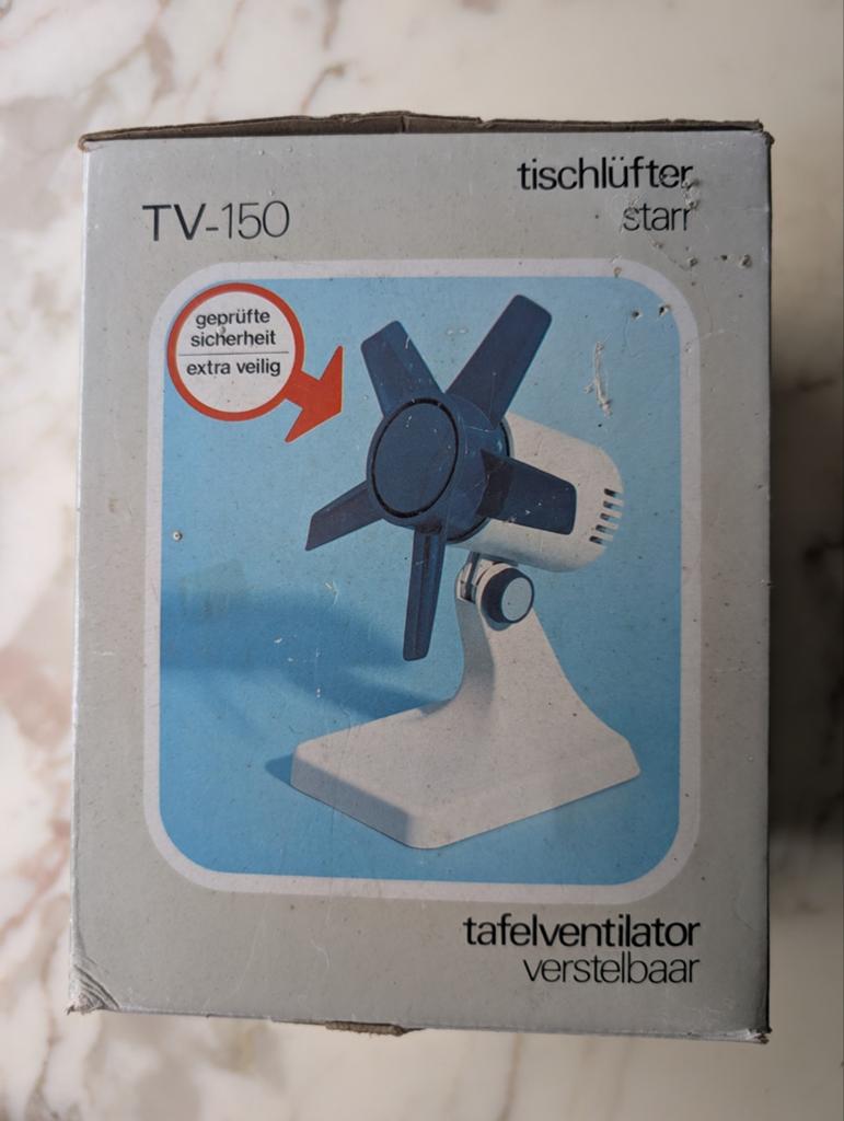 Retro Itho Tafelventilator TV-150, Witgoed en Apparatuur, Ventilatoren, Tafelventilator, Ophalen