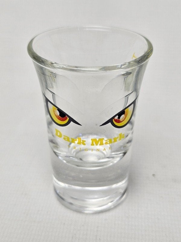 # Dark Mark, Donkere vlek shot glas, glaasjes, Ophalen of Verzenden, Gebruikt, Borrel- of Shotglas