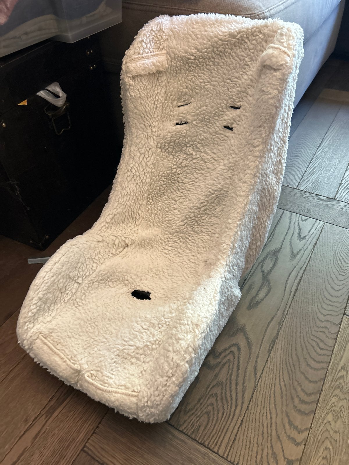 Witte Teddy bakfietszitje voor Baby's, Gebruikt, Overige methoden, 0 t/m 13 kg, Ophalen