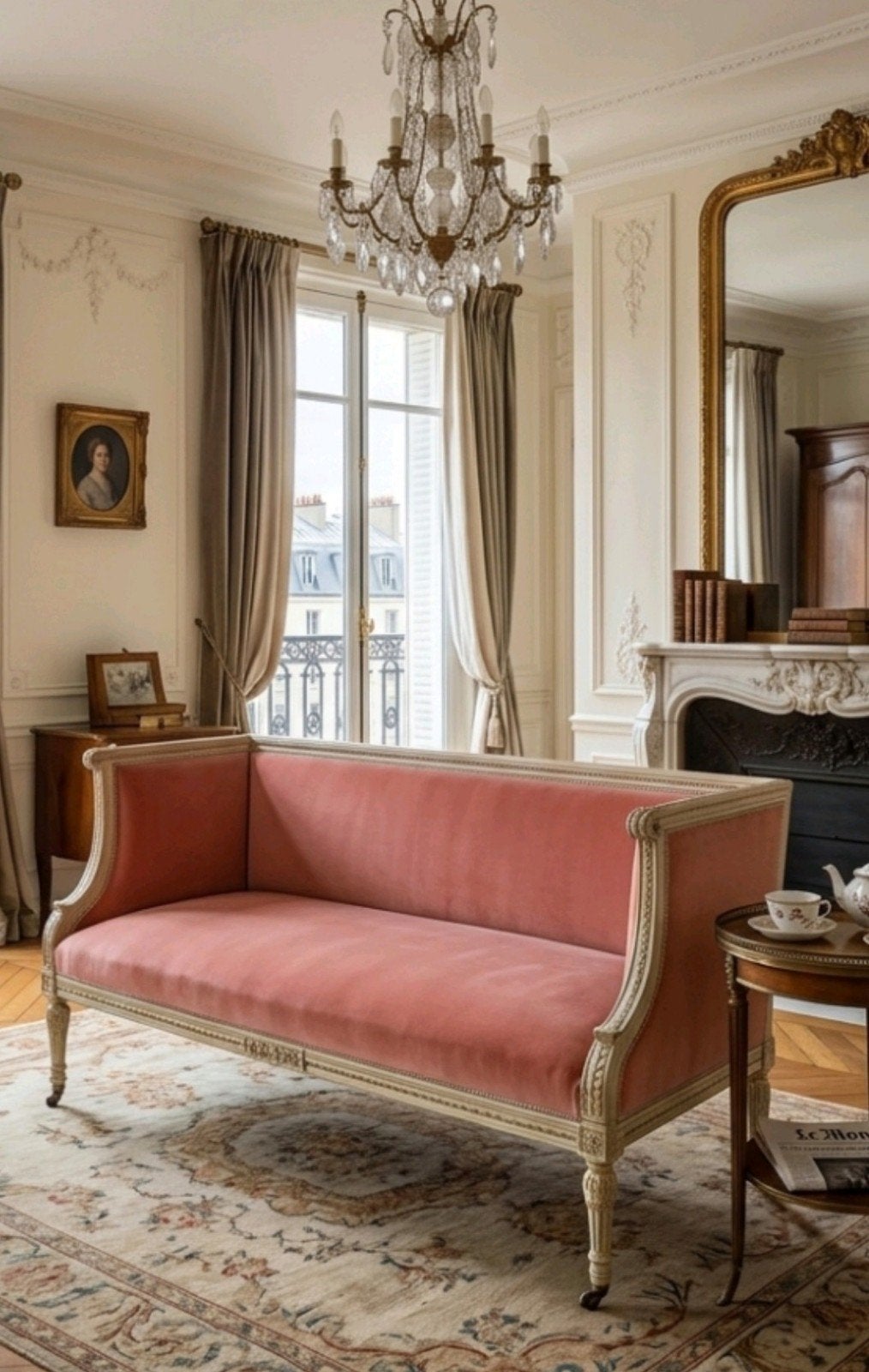 Antiek Frans Louis XVI bankje, Antiek en Kunst, Antiek | Meubels | Stoelen en Banken, Ophalen