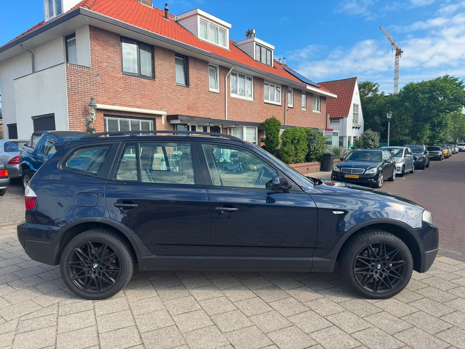 BMW X3 2.5 SI High Executive LEER/AUTOM in nwe staat!!, Automaat, 1800 kg, 2497 cc, Blauw