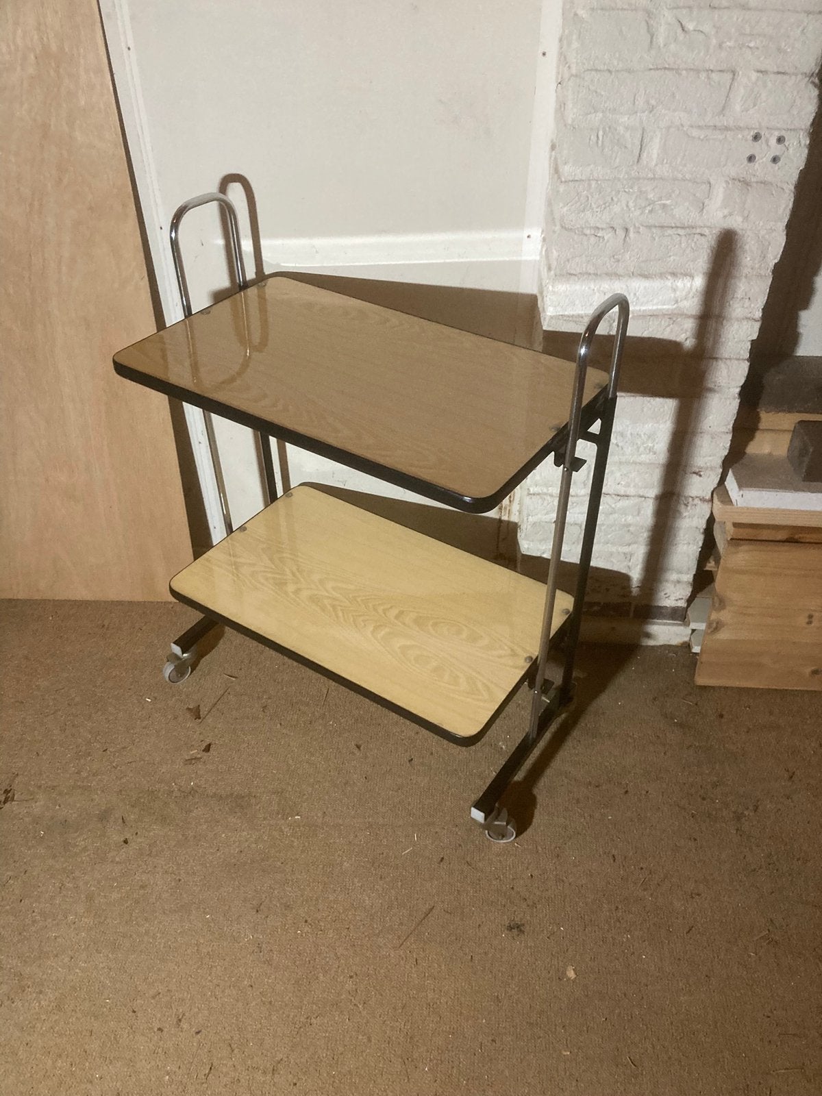 Inklapbare vintage trolley jaren 70, Ophalen