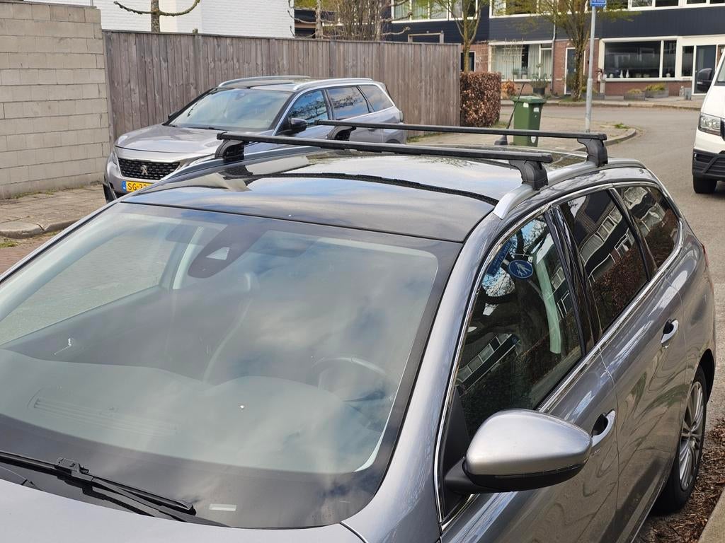 Dakdragers Peugeot 308 SW met dakrails, Auto diversen, Dakdragers, Ophalen, Gebruikt