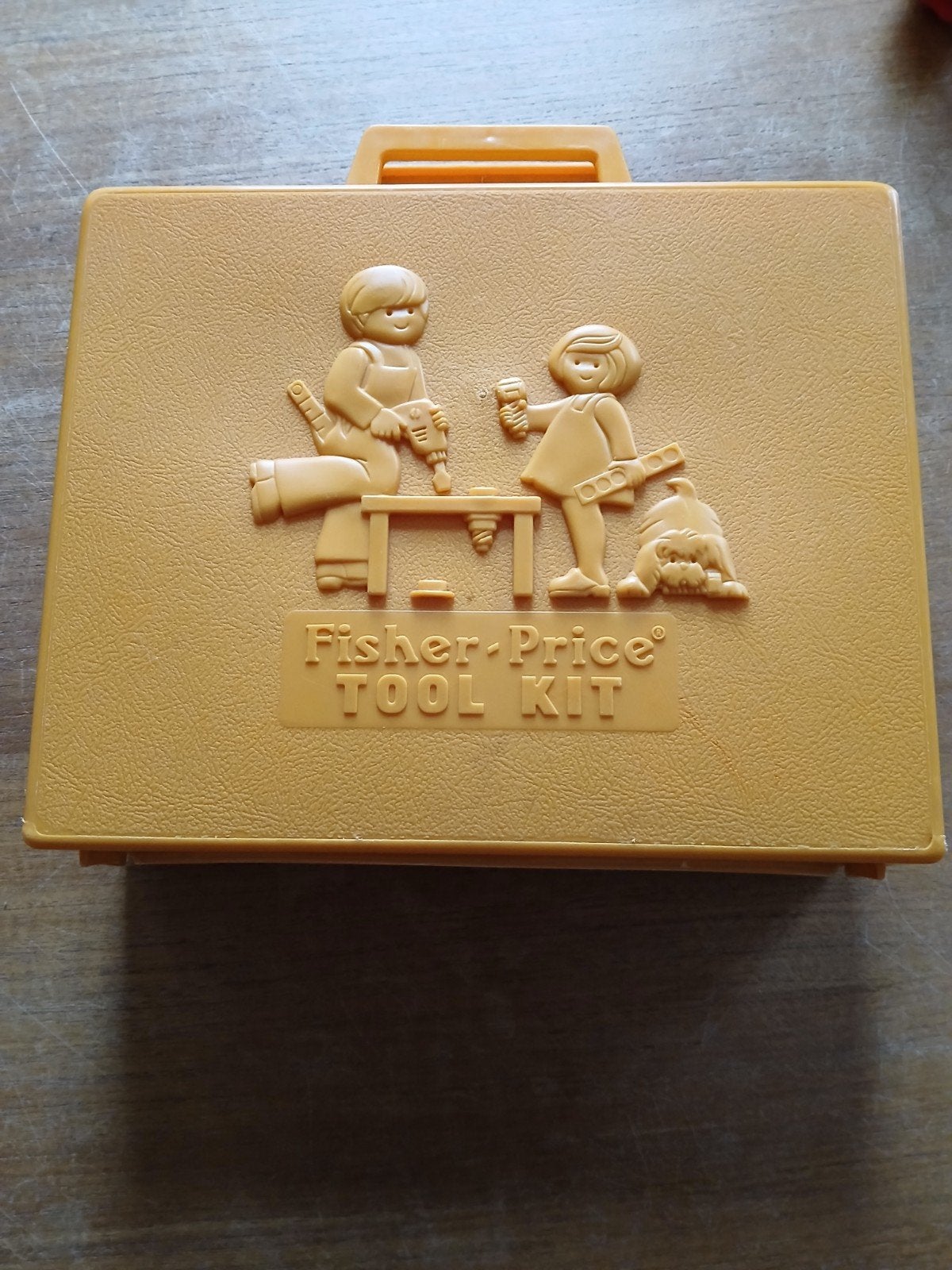 Vintage Fisher-Price Tool Kit Koffer Speelgoed, Ophalen of Verzenden, Gebruikt, Speelset
