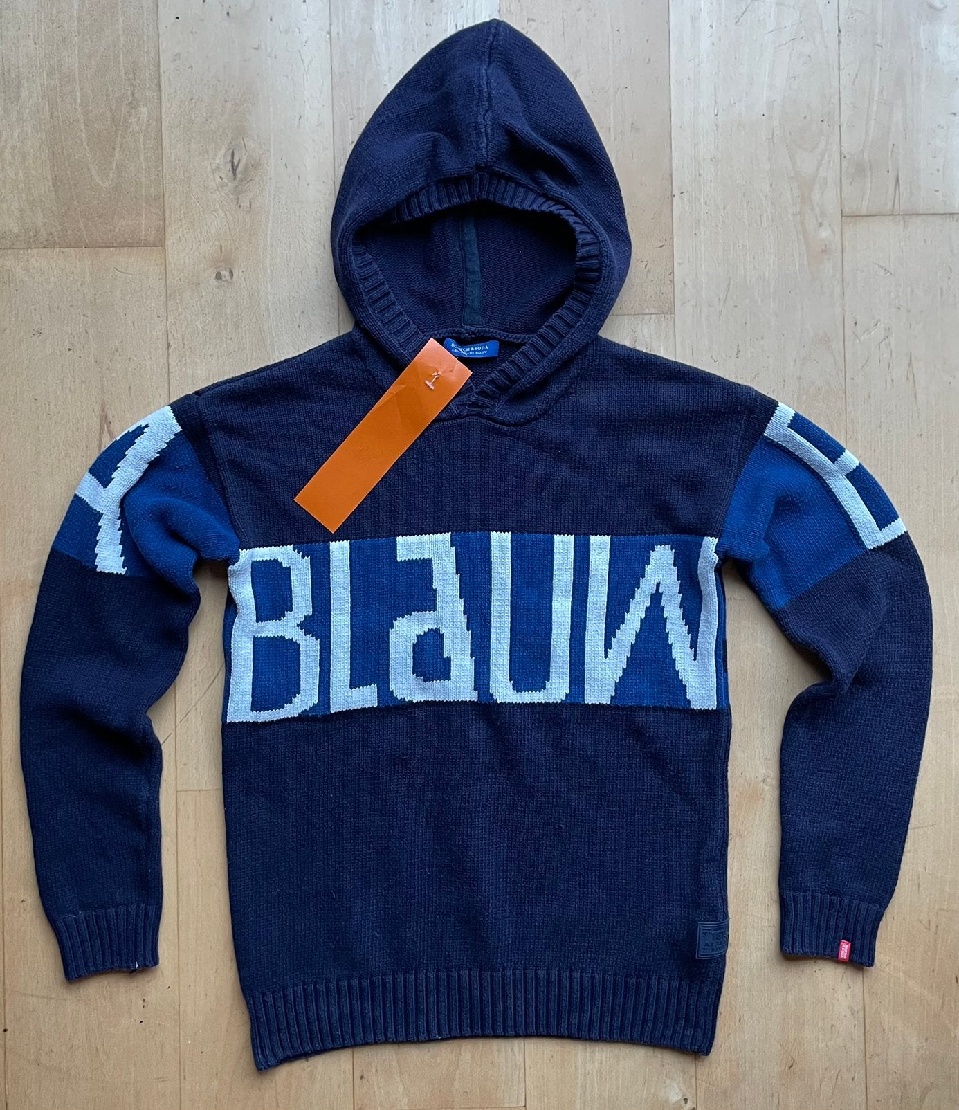 Scotch & Soda Amsterdam warme trui hoodie blauw S / M / 14, Ophalen of Verzenden, Maat 46 (S) of kleiner, Blauw