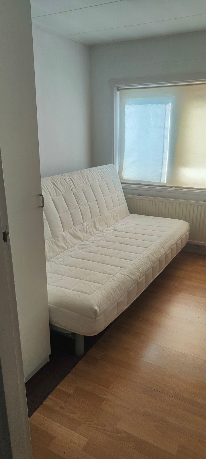 Ikea Beddinge Lövås slaapbank met topper en hoes, Huis en Inrichting, Wit, Tweepersoons, Zo goed als nieuw, 200 cm
