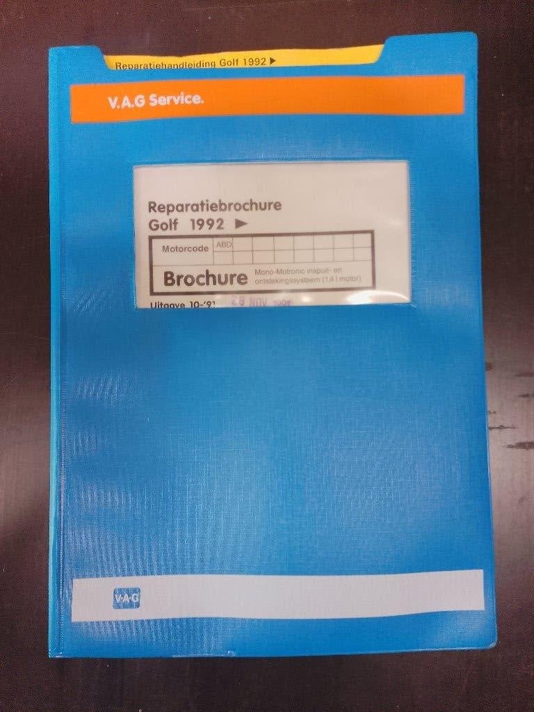 Vw Golf 3 1400 dealer werkplaatsboek inspuiting ABD, Ophalen of Verzenden, Gelezen, Volkswagen