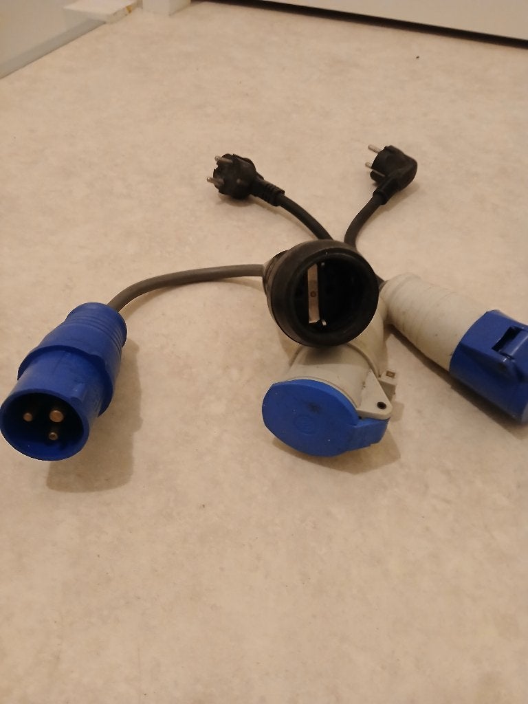 Camping verloopstekkers, 3 stuks, Ophalen of Verzenden, Gebruikt