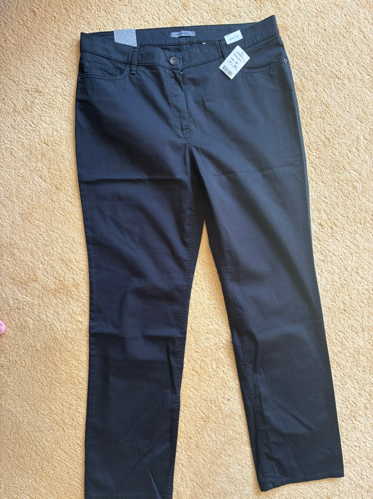 197 Nieuwe zwarte broek van Gardeur maat 46, Verzenden, Zwart, Maat 46/48 (XL) of groter, Nieuw