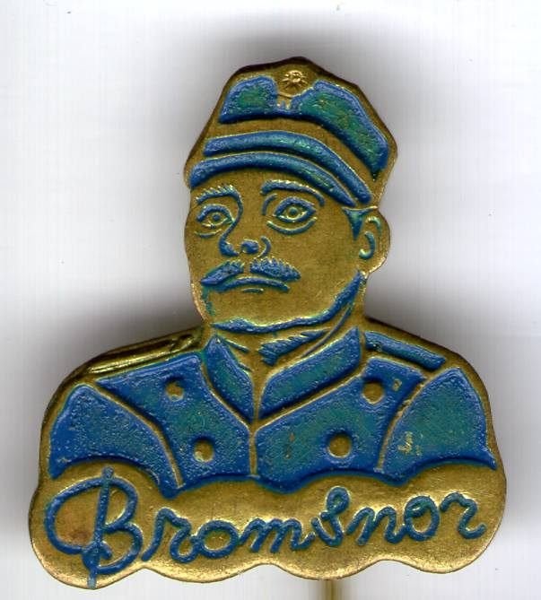 Bromsnor blauw op koper TV/strip speldje ( T_003), Verzamelen, Speldjes, Pins en Buttons, Verzenden, Zo goed als nieuw, Figuurtje