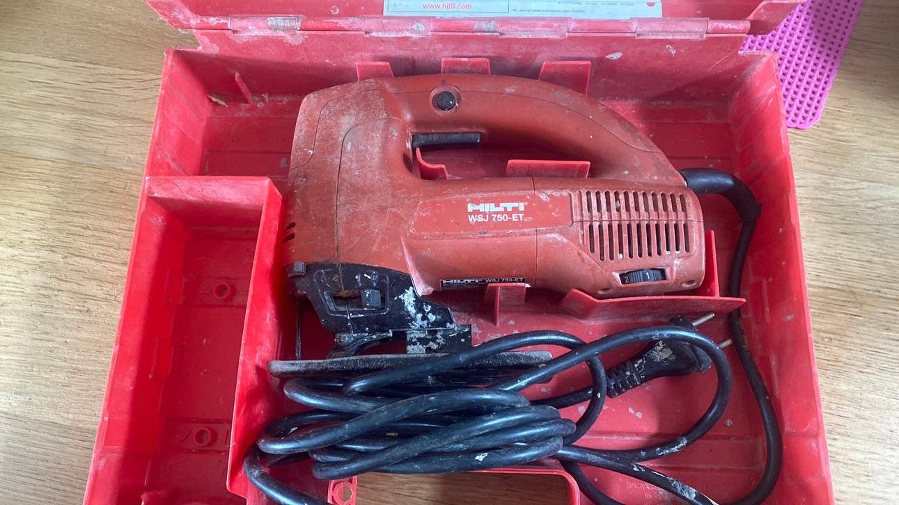 Hilti decoupeerzaag WSJ 750 ET in koffer, Ophalen of Verzenden, Gebruikt