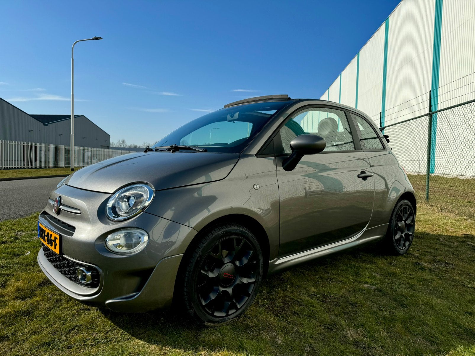 Fiat 500C Sport,Navi,Xenon,Leer,16”,Cruise,2019,48dkm!!, Voorwielaandrijving, USB, Cabriolet, Leder en Stof