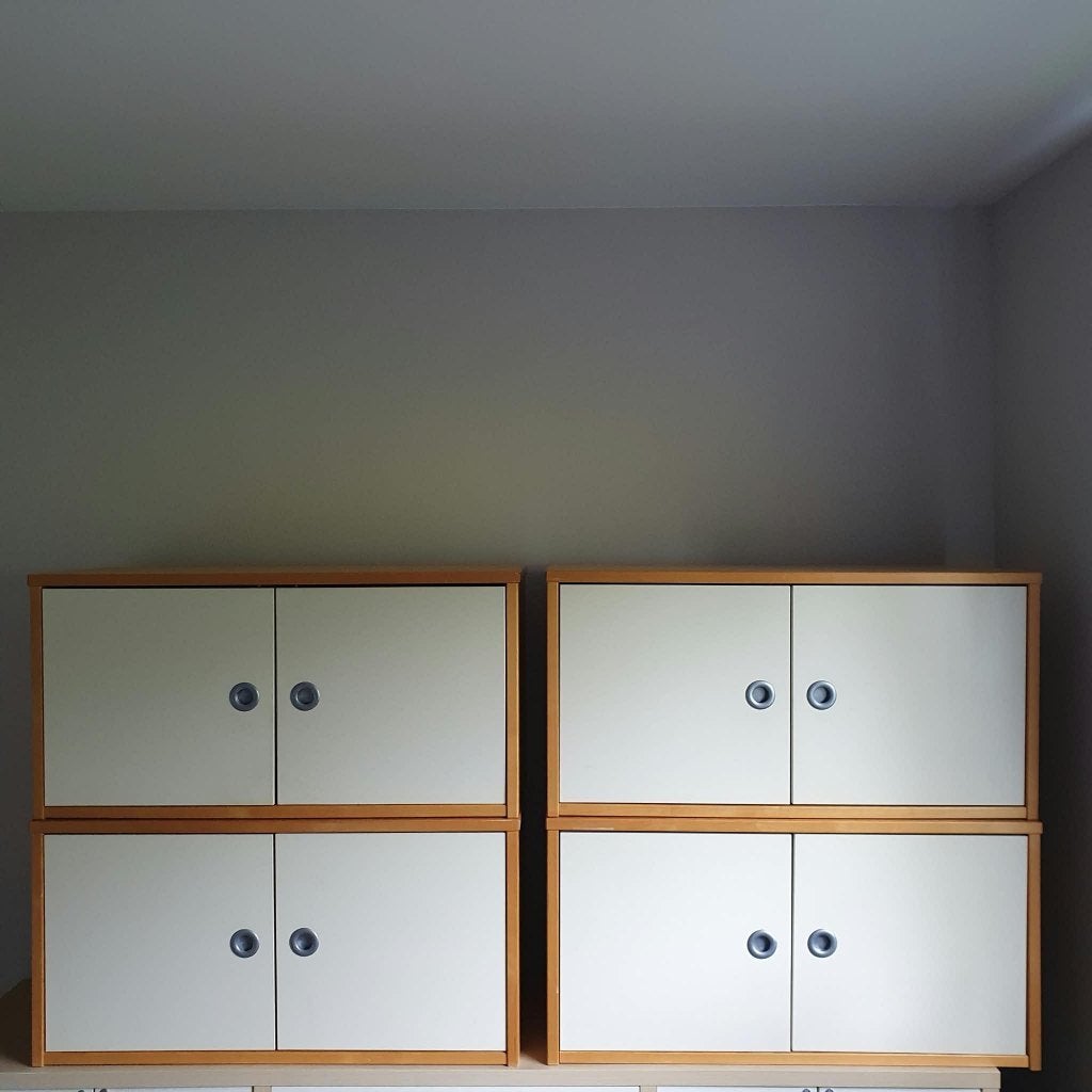 Degelijke houten retro kastjes (84x36x42 cm), Huis en Inrichting, Ophalen, Gebruikt, Modern retro