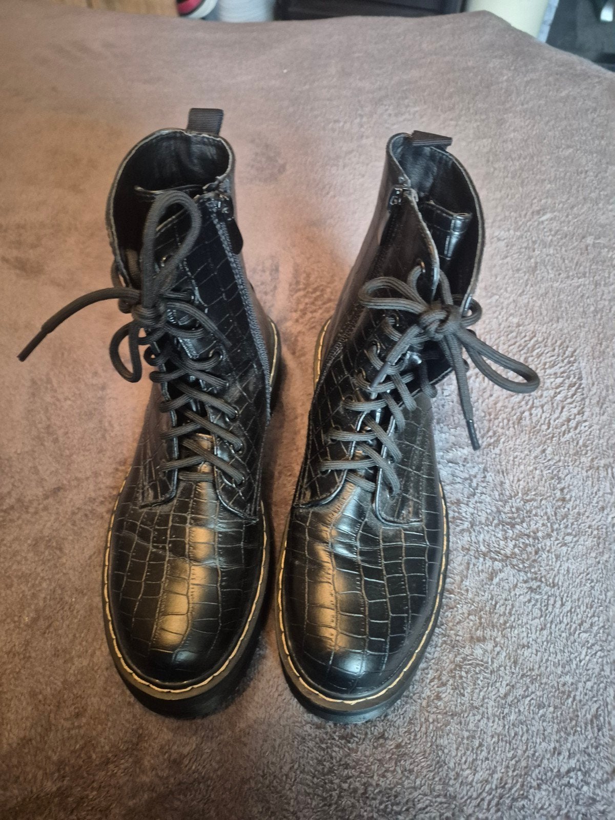 Nieuwe halfhoge schoenen maat 39 met rits en veters, Ophalen of Verzenden