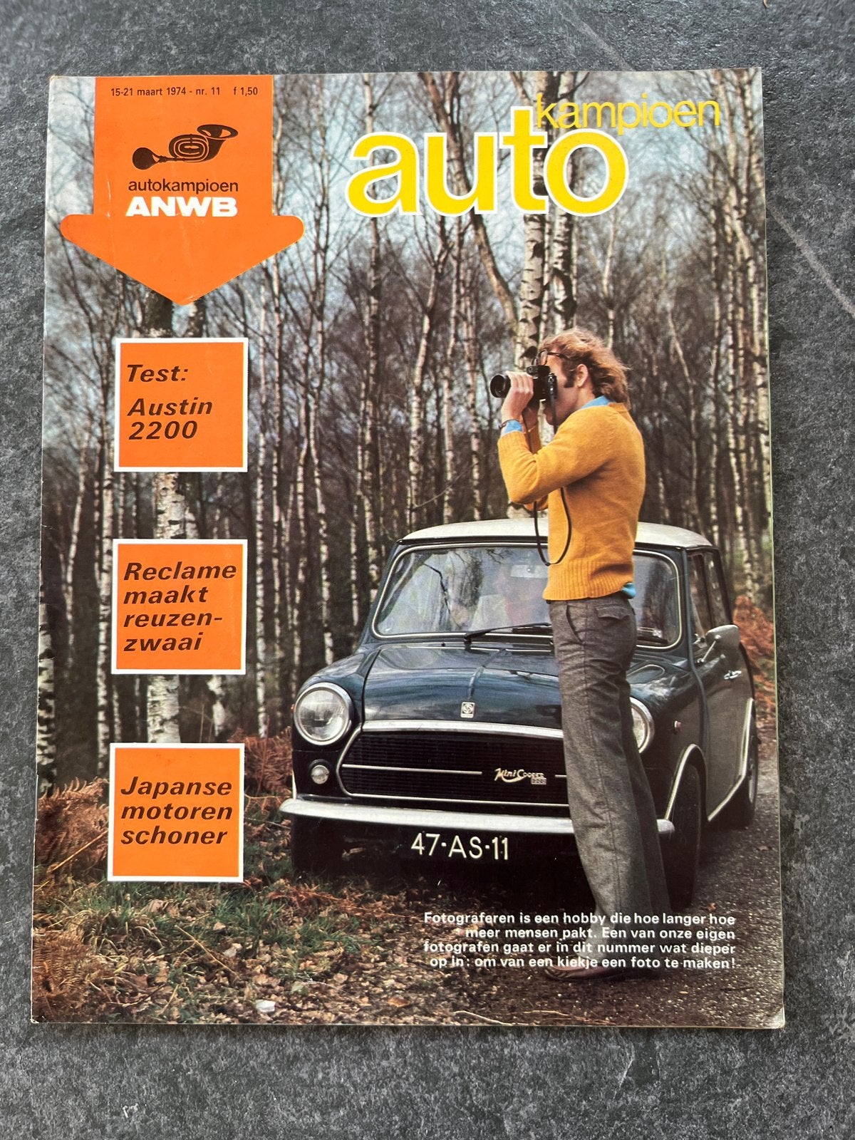 Autokampioen ANWB - maart 1974 - Austin 2200 test, Ophalen of Verzenden, Gelezen, Overige merken