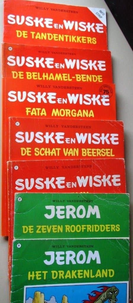 Stripboeken 7 stuks Suske en Wiske en Jerom, Meerdere stripboeken, Ophalen of Verzenden, Gelezen