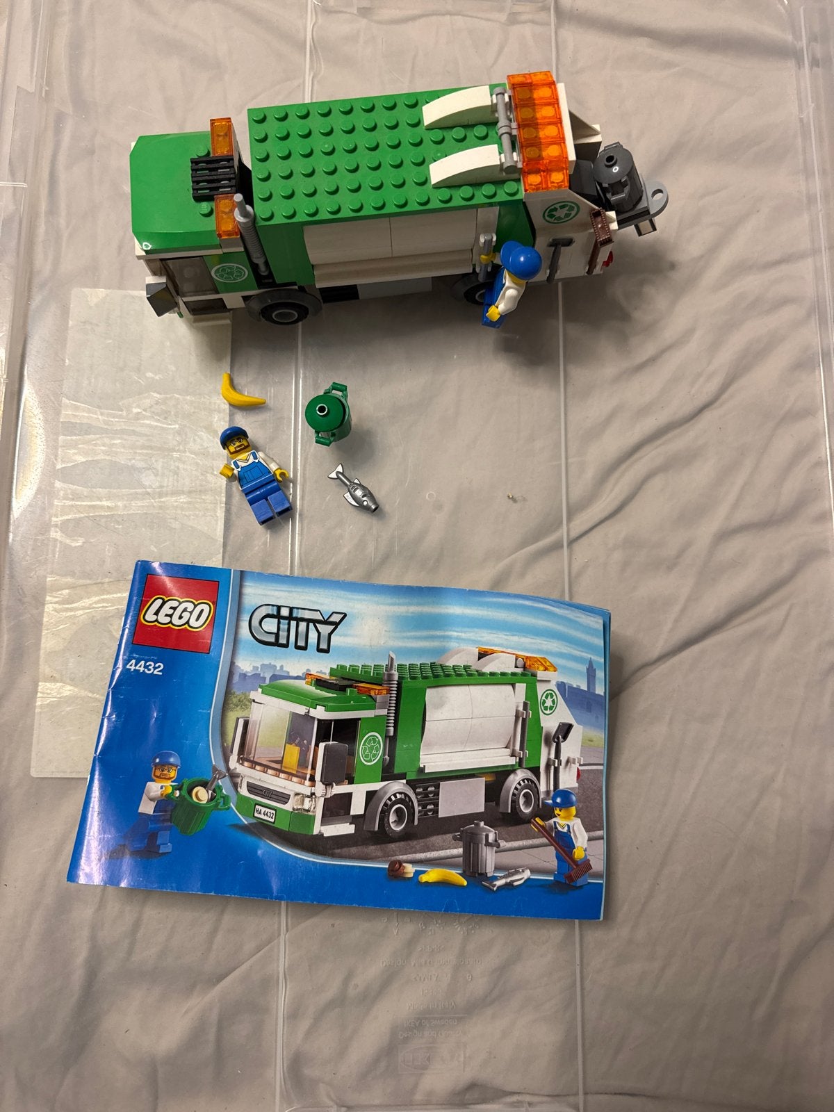 LEGO City Vuilniswagen 4432 met minifiguren en handleiding, Ophalen, Gebruikt, Overige merken