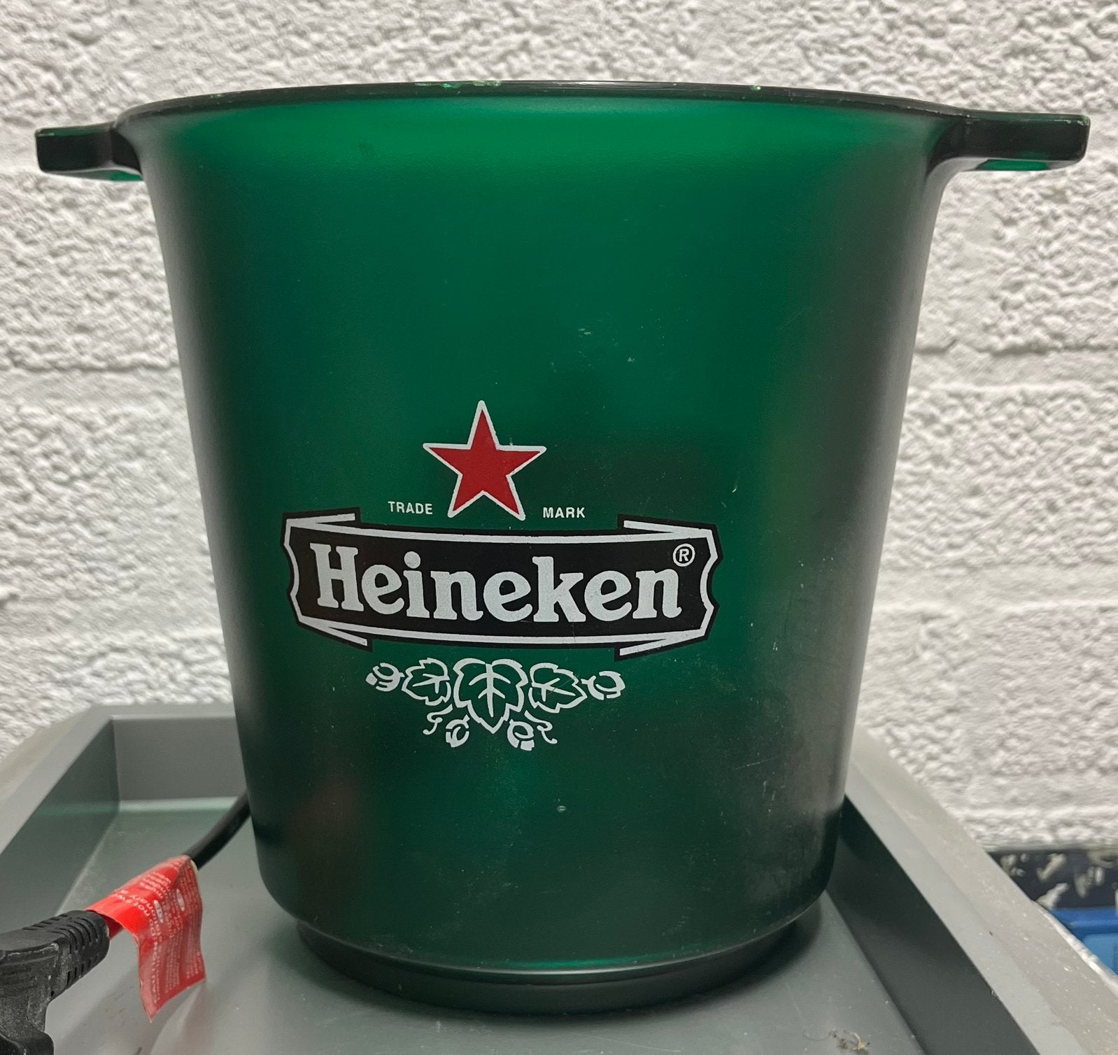 Heineken Bier IJsemmer - 22cm, Ophalen of Verzenden, Gebruikt, Gebruiksvoorwerp