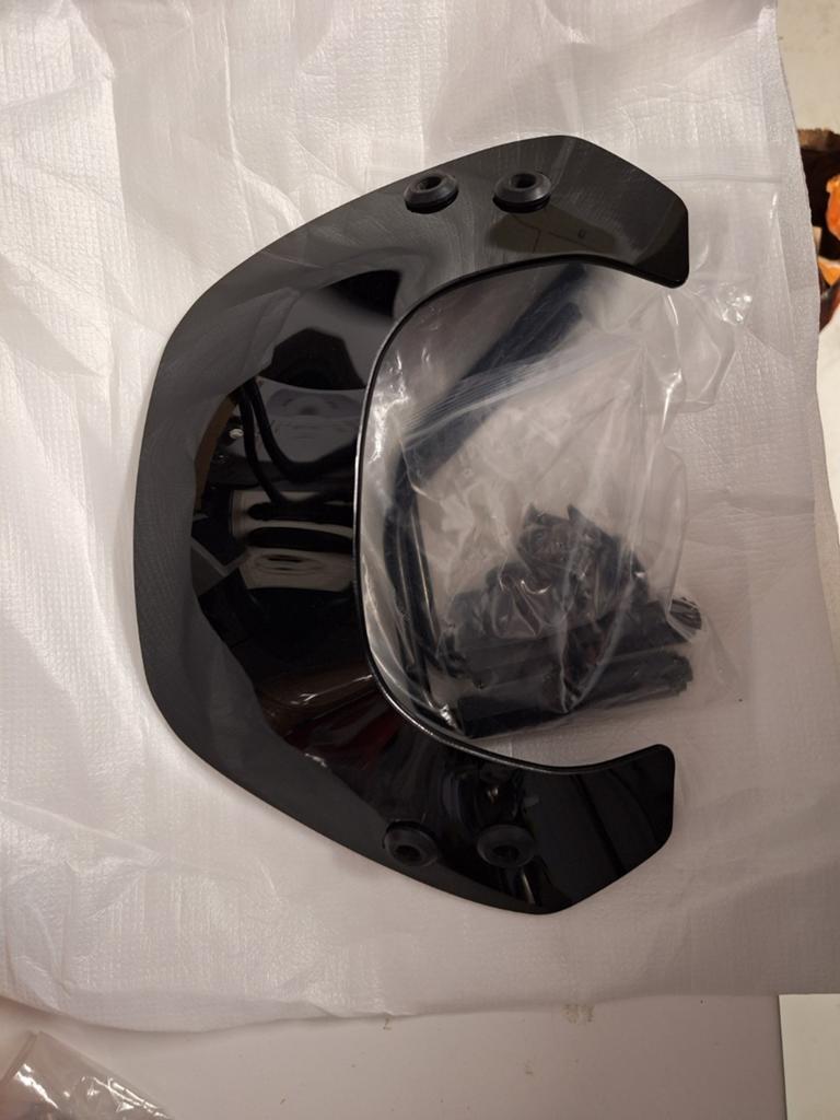 Vespa Sprint Windscherm Sport Glans Zwart (klein model), Ophalen of Verzenden, Nieuw, Overige typen, Vespa