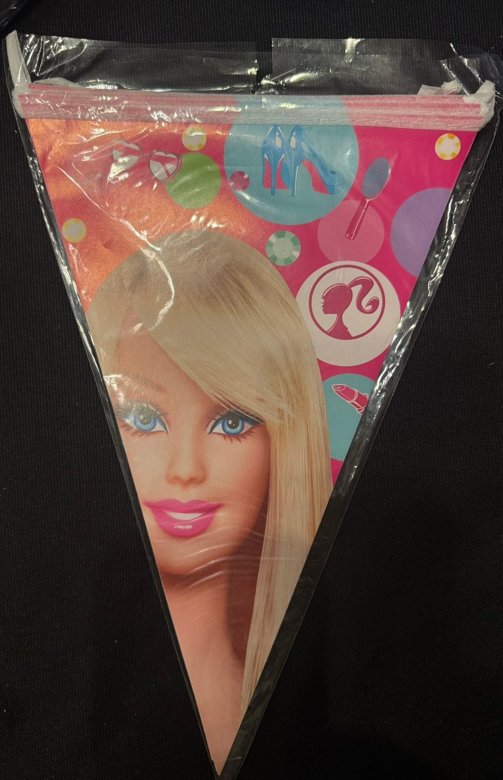 Barbie vlaggenlijn / puntslinger, Ophalen of Verzenden, Nieuw, Versiering, Verjaardag