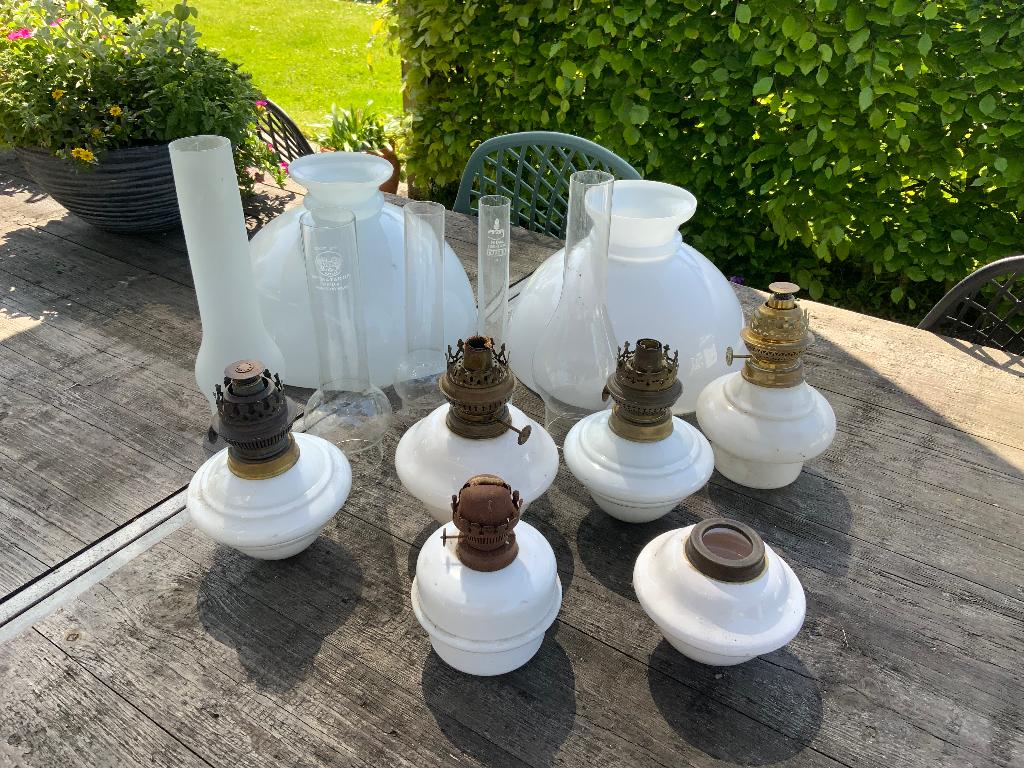 Oude Olielamp / Scheepslamp / en onderdelen, Ophalen