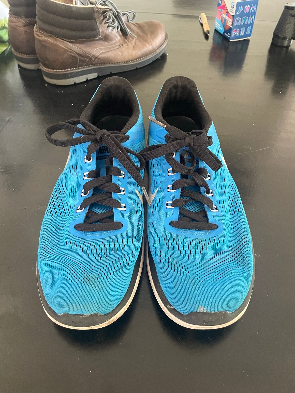 Gebruikte Nike Fitsole Sneakers Maat 44, Blauw, Ophalen of Verzenden, Sneakers of Gympen, Gedragen