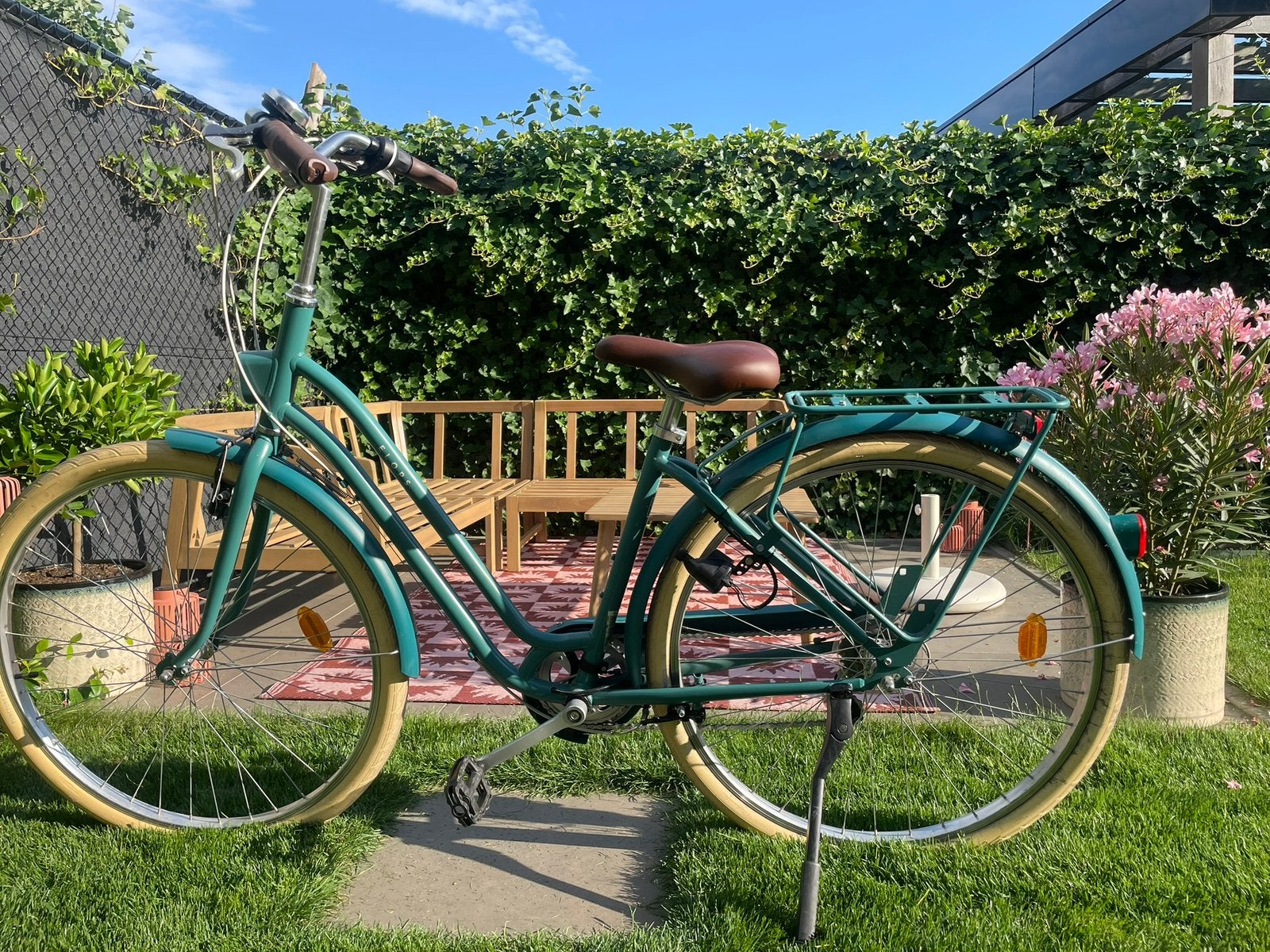 Dames fiets 28 inch Elops, Ophalen, Zo goed als nieuw, Versnellingen