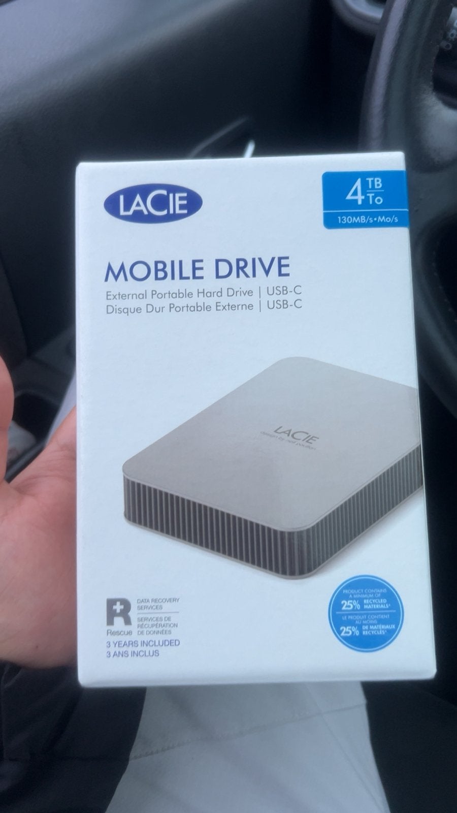 LaCie Mobile Drive 4TB USB-C –nieuw in verpakking, Ophalen of Verzenden