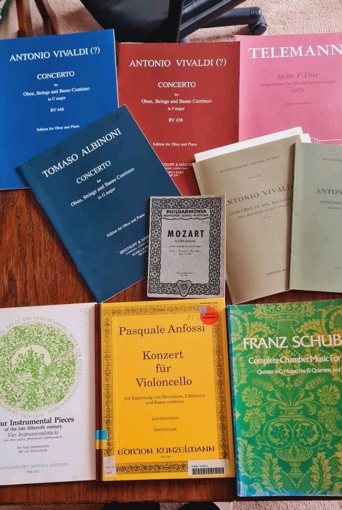 pakket van 10 Klassieke Muziekboeken voor ensembles, Gebruikt, Klassiek, Ophalen of Verzenden, Piano