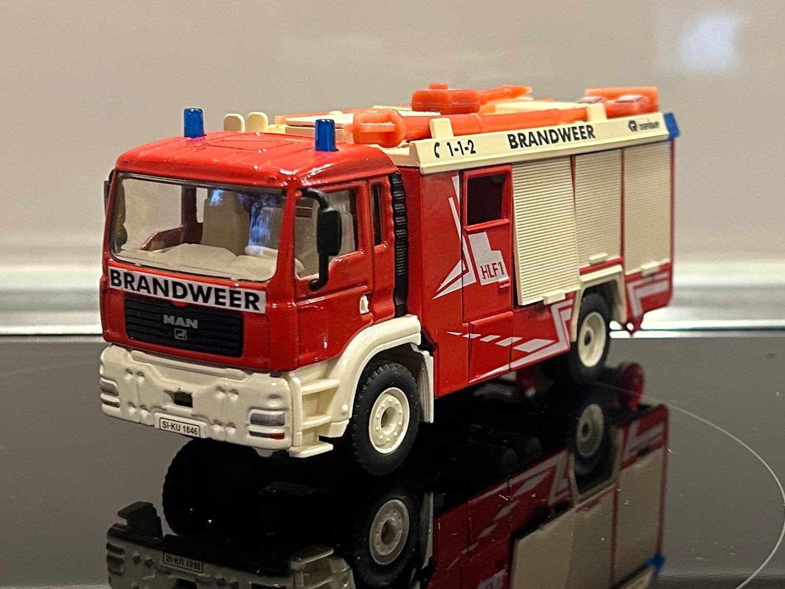 Siku MAN Brandweer Rosenbauer 1:55, Verzenden, Zo goed als nieuw, Bus of Vrachtwagen