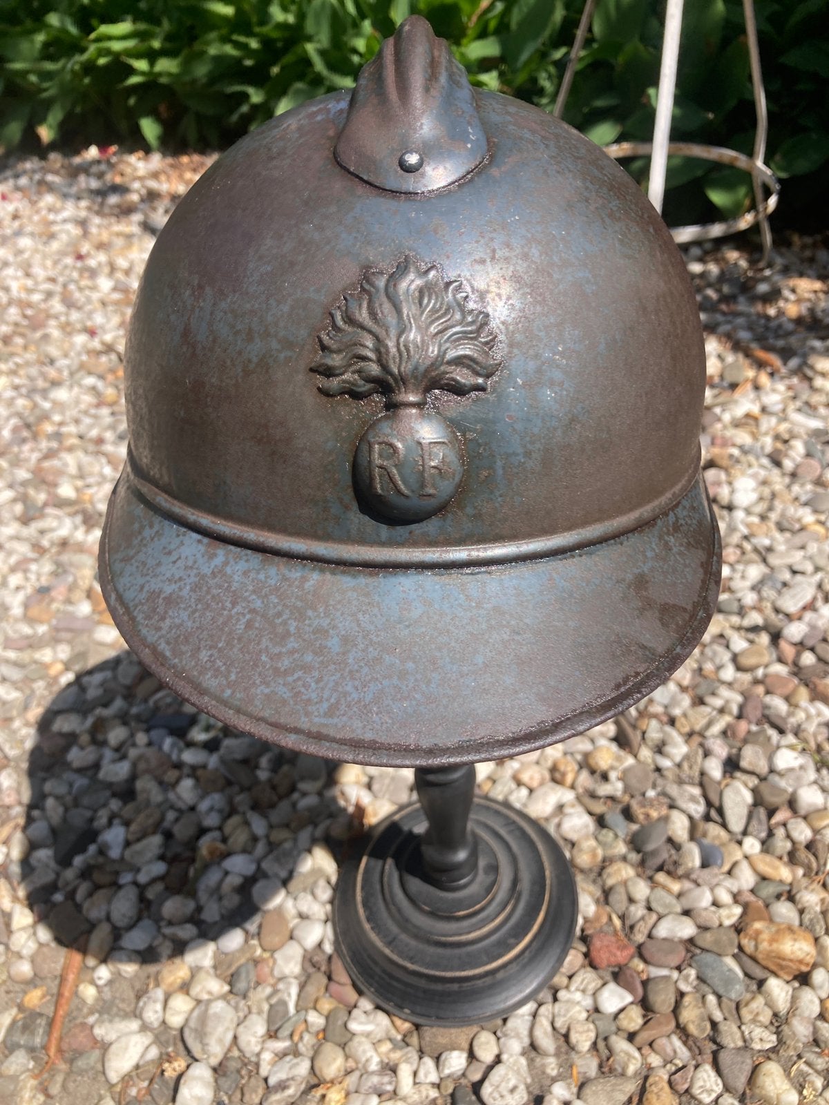 Franse infanterie helm model Adrian M15 uit WW1 WO1, Verzamelen, Ophalen of Verzenden, Landmacht, Overige gebieden, Helm of Baret