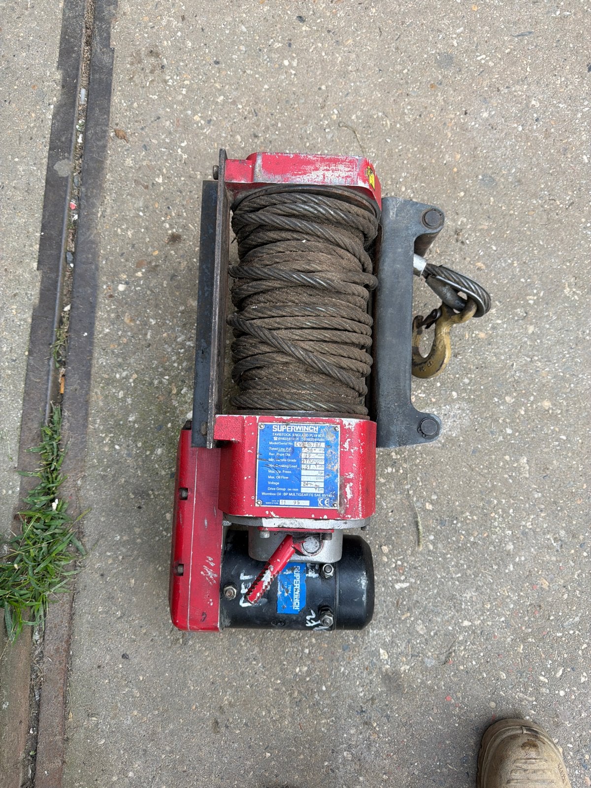 Superwinch HeavyDuty EWB18787 24vElektrische Lier - Gebruikt, Ophalen of Verzenden, Gebruikt, Elektrisch
