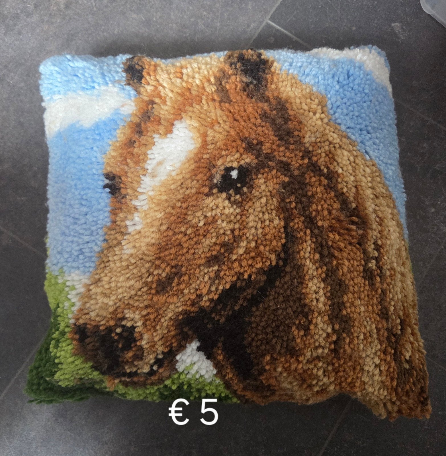 paarden kussen, Ophalen, Vierkant