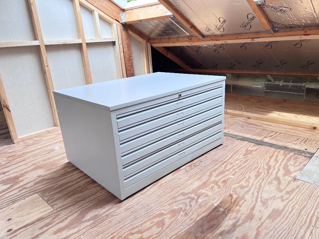 Stalen Tekeningladekast A1, 113x83x63, Ophalen, 5 laden of meer, Kunstenaars atelier, 50 tot 100 cm