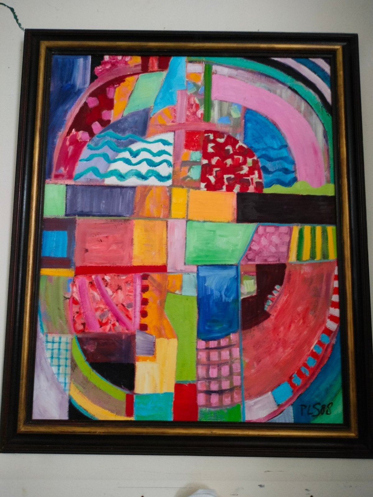 My brain. Acrylverf op doek 70x90cm. r.o. PLS 88., Ophalen, Gesigneerd, Acrylverf, Abstract