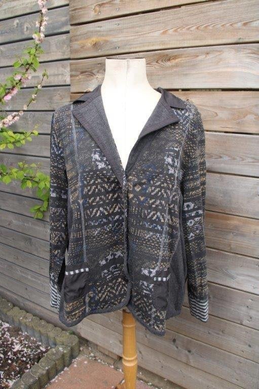 Vest grijs/ blauw/ oker Gerry Weber mt XL Vaste prijs, Maat 46/48 (XL) of groter, Ophalen of Verzenden, Zo goed als nieuw, Grijs
