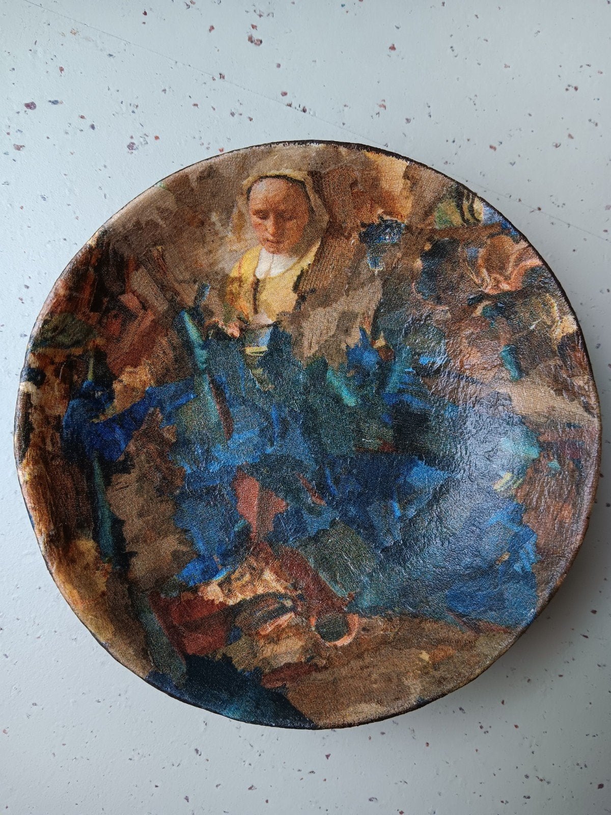 Bordje Melkmeisje mesh-up, 16 cm, Klassiek, Ophalen of Verzenden, Zo goed als nieuw