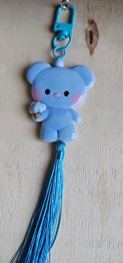 BT21 Koya sleutelhanger met kwastje, Ophalen of Verzenden, Nieuw, Knuffel of Figuurtje