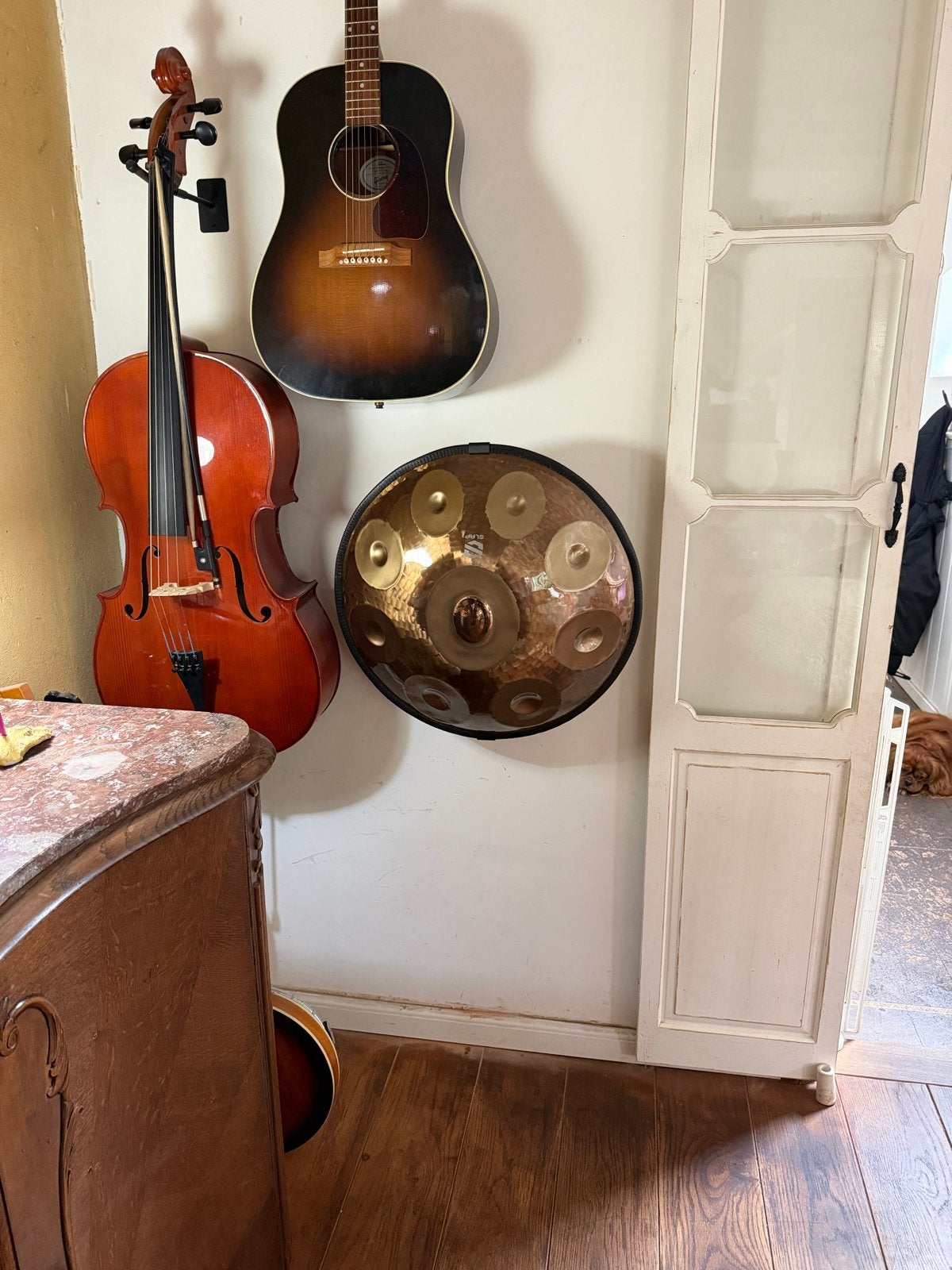 Handpan D Kurd Minor (9 tonen) + Hardcase + muurbeugel evt., Ophalen of Verzenden, Gebruikt