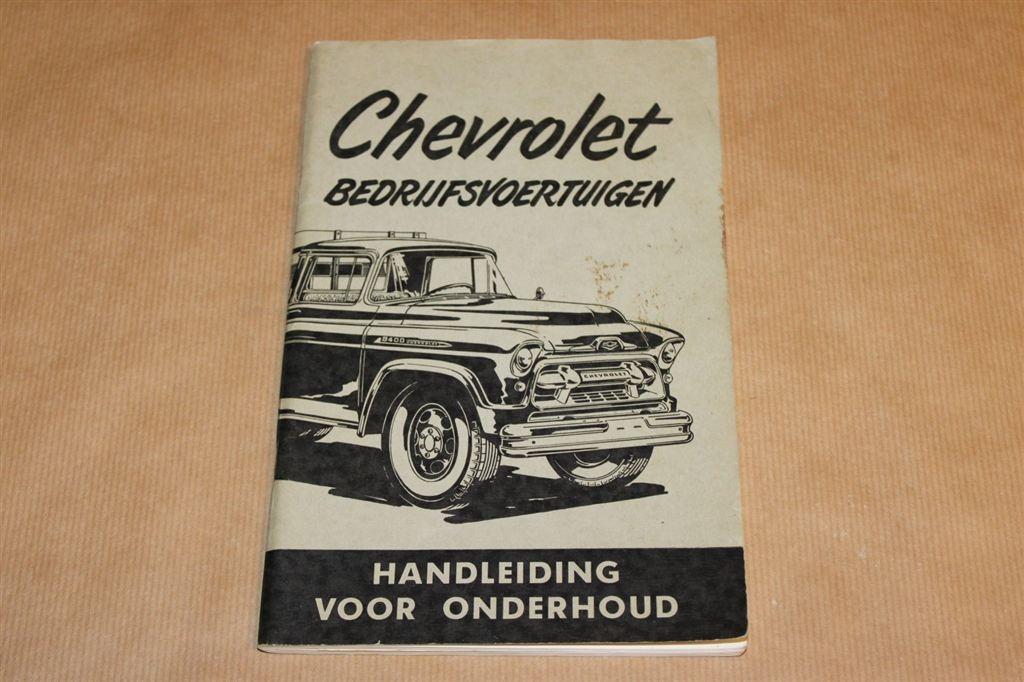 Chevrolet Bedrijfsvoertuigen - Handleiding - 1955 !!, Auto diversen, Handleidingen en Instructieboekjes, Ophalen of Verzenden