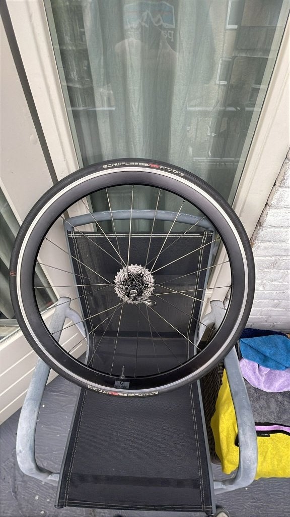 Veltec Speed AL Racewielset 42mm - Tubeless - Velgrem, Fietsen en Brommers, Fietsonderdelen, Gebruikt, Wiel, Aluminium, Racefiets