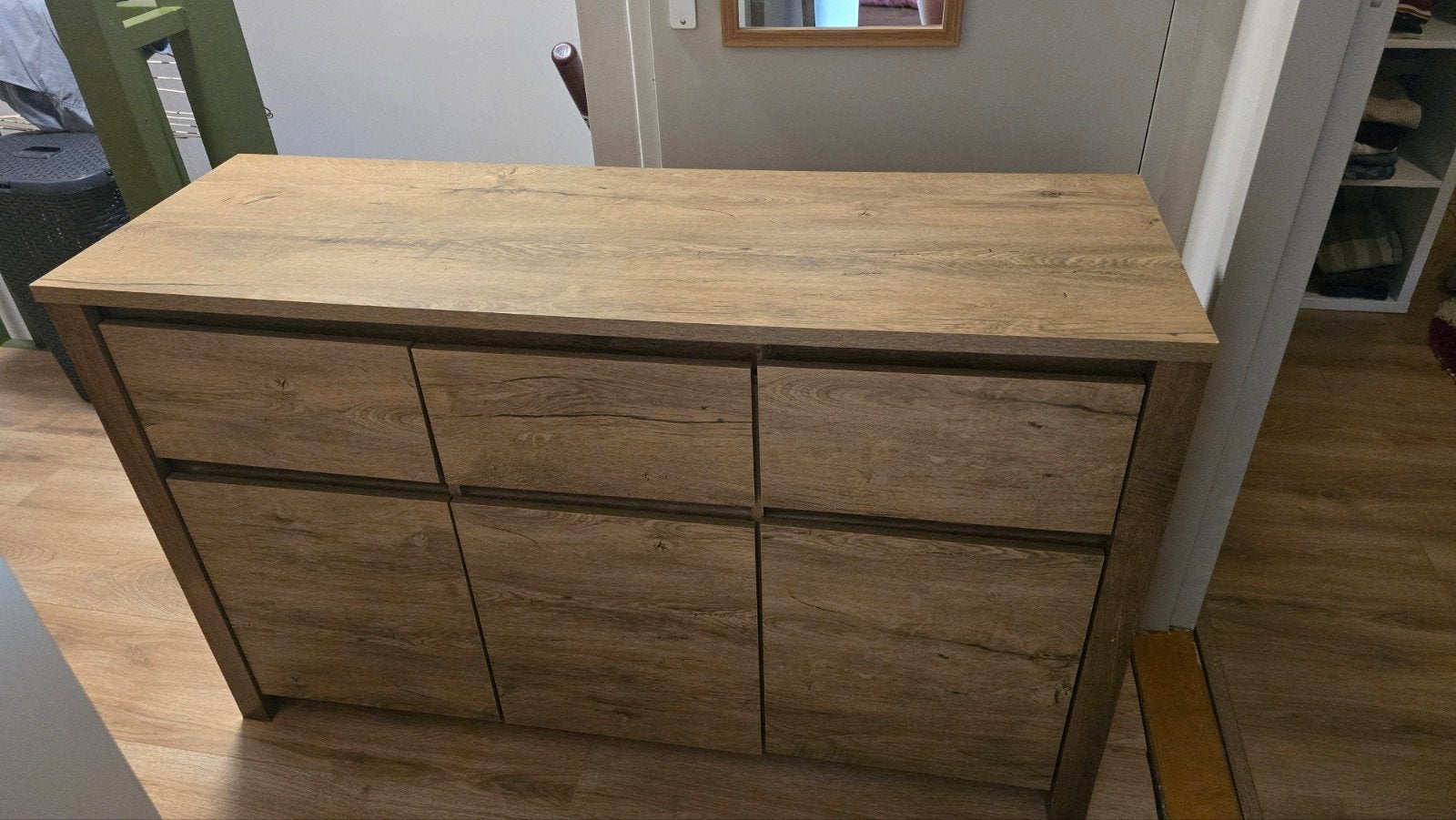 Dressoir VEDDE, Ophalen, 100 tot 150 cm, 5 laden of meer, Zo goed als nieuw