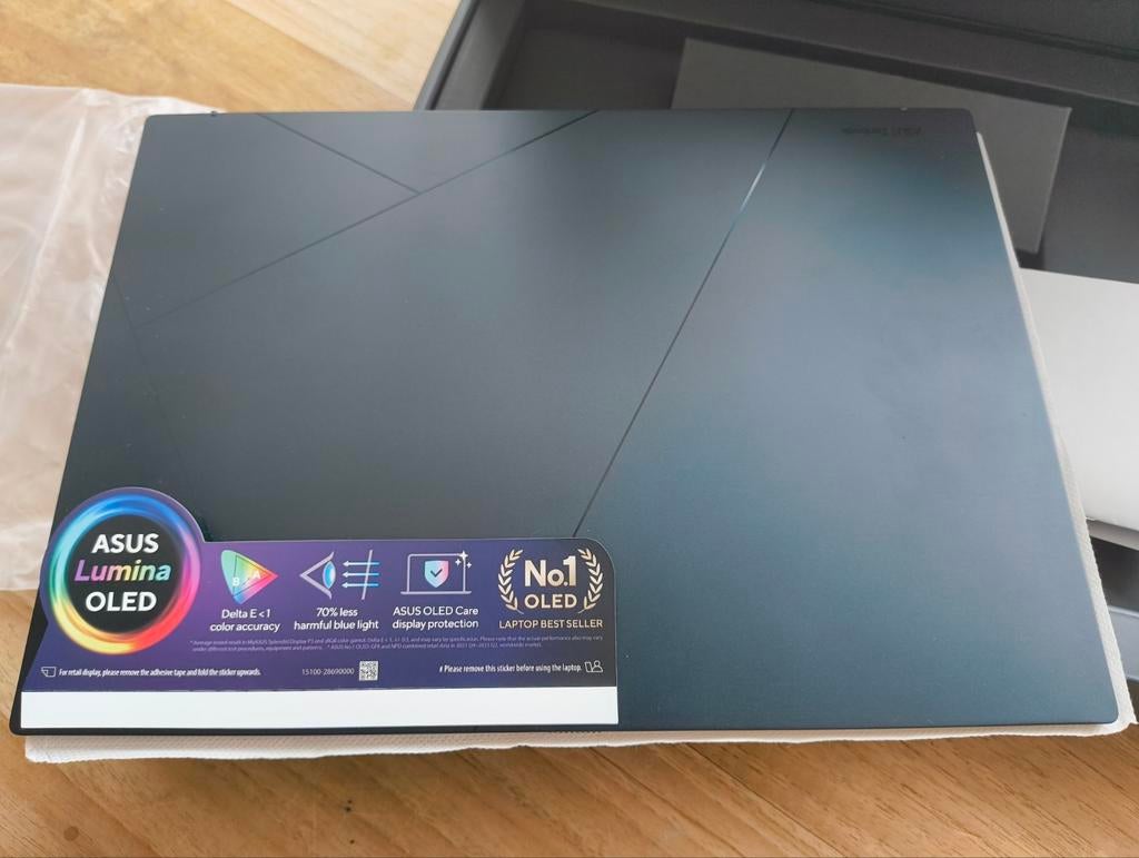 ASUS Zenbook 14 OLED (UX3405) - Core Ultra 7, 16GB, 512GB, Qwerty, Verzenden, Intel Core Ultra 7 155H, 512 GB