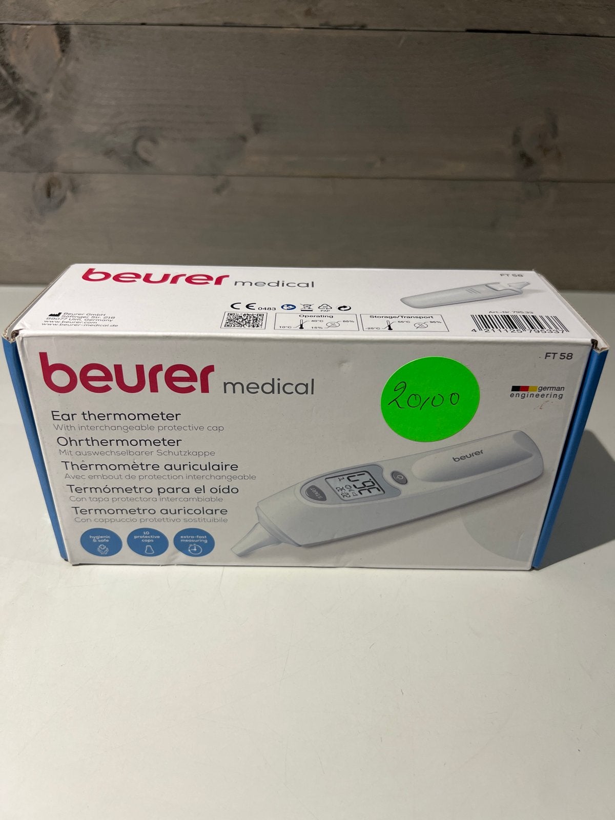 Beurer FT 58 Oorthermometer - Nieuw in doos, N, N, Nieuw, Ophalen of Verzenden