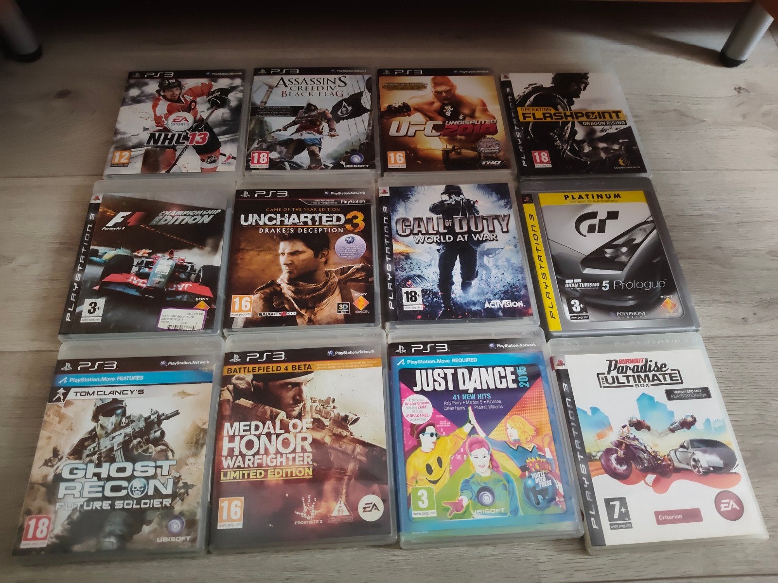 Uncharted 3, black flag, gran Turismo en meer ps3, 1 speler, Racen en Vliegen, Ophalen of Verzenden, Zo goed als nieuw